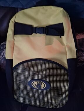 Yellow and Black Men's Backpack Vintage Bodyglove Snorkling Line.